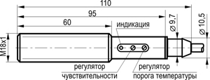 Габариты OSH AF47A5-43P-LZ